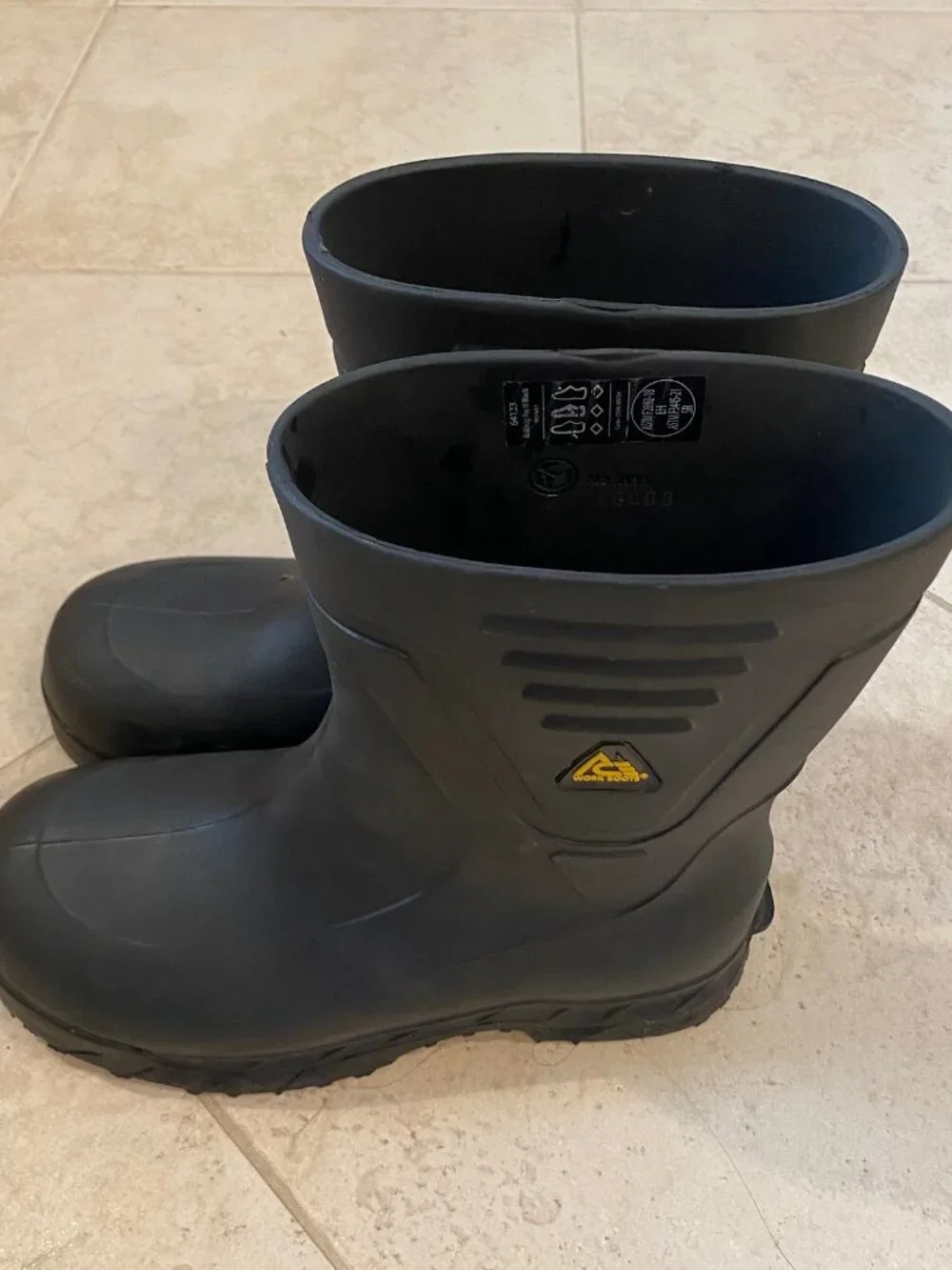 ACE Black Bullfrog PRO II Steel Toe Unisex Work Boots Shoes Crews Men 9 Women 11